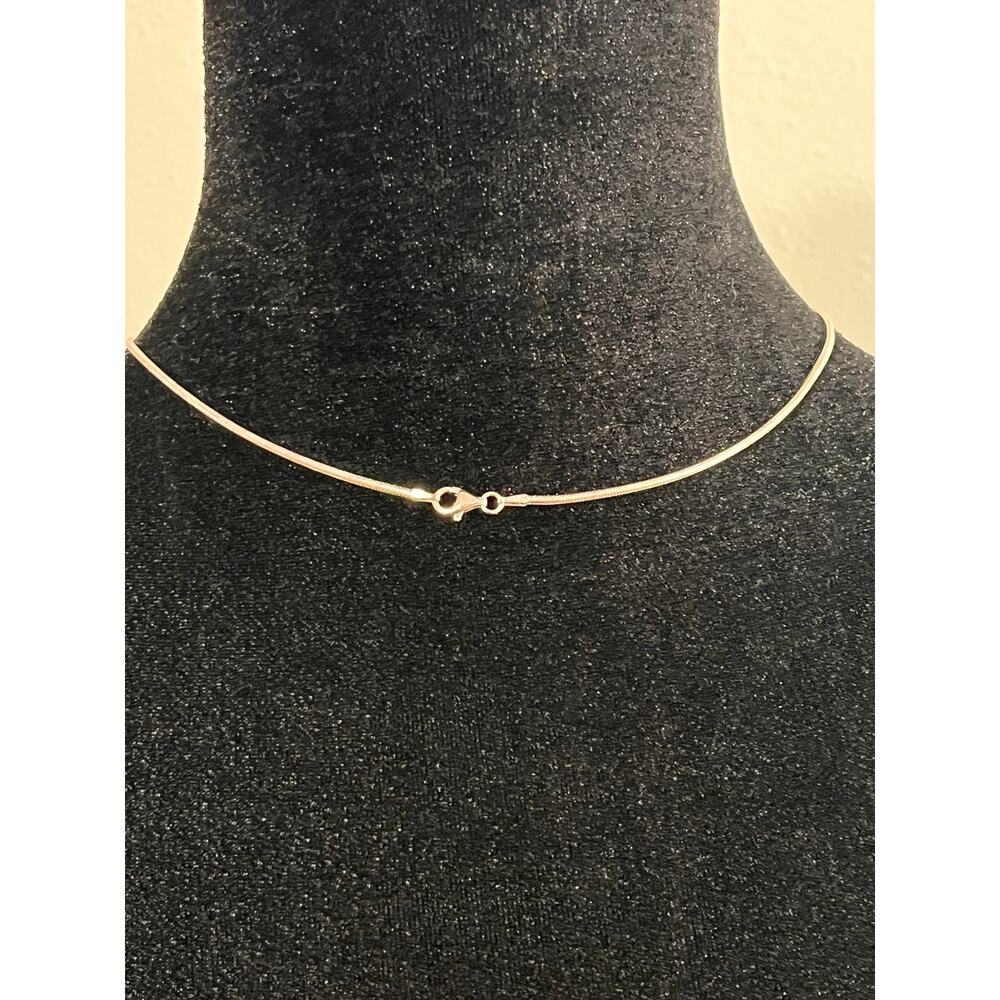 Sterling Silver Prehnite Necklace & Earrings Set 18” Snake Chain - Picture 6 of 9